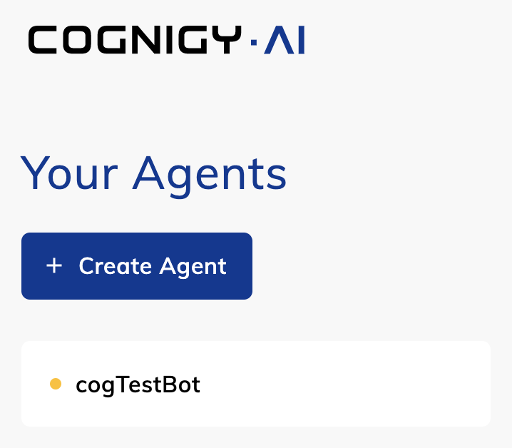 Cognigy Agents