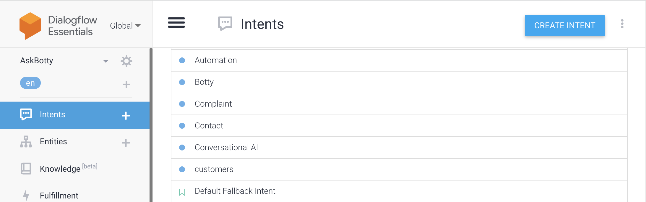 DialogFlow Bot